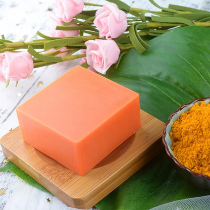 Savon au curcuma, savon rafraîchissant pour le visage et le bain