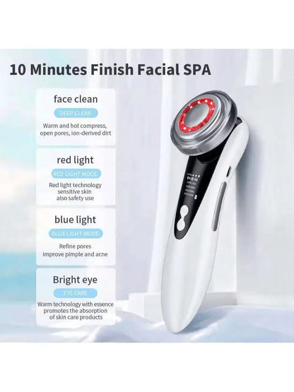 Appareil de Beauté Ultrason & LED – Anti-Âge & Soin Visage Professionnel