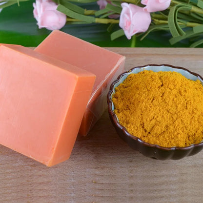 Savon au curcuma, savon rafraîchissant pour le visage et le bain