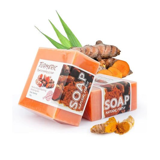 Savon au curcuma, savon rafraîchissant pour le visage et le bain